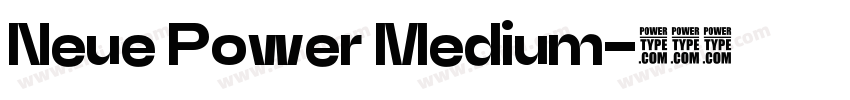 Neue Power Medium字体转换